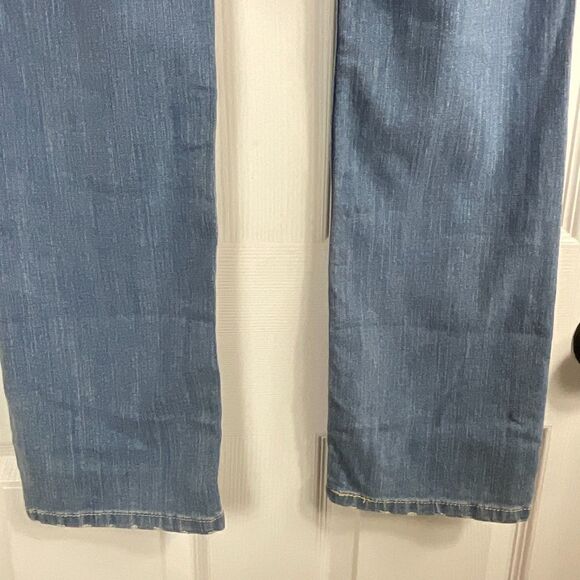 Levis 524 Too Superlow Womens Jeans Size 5M Blue Wash Straight Leg Distressed N - Picture 8 of 12